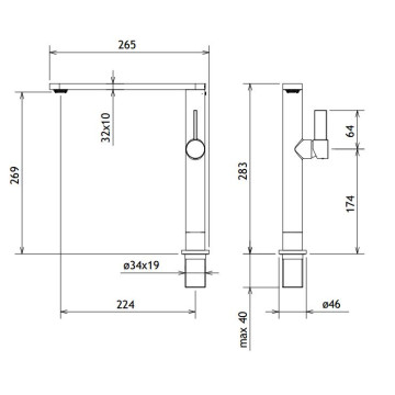 CARRON LA TORRE TAYA 40713 ΧΡΩΜΙΟ ΜΠΑΤΑΡΙΑ ΚΟΥΖΙΝΑΣ