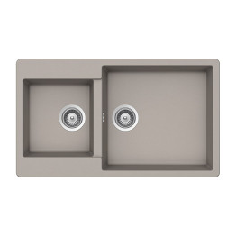 Schock Cristalite BroN 175 (86x50) Concrete Νεροχύτης Γρανίτη